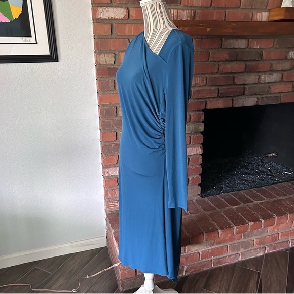 NWT Universal Standard Jersey Cinched Dress in Midnight Rain Sz XS - Picture 7 of 11